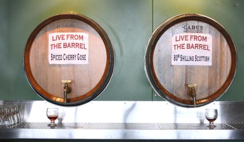 cascade barrel room 3 two casks